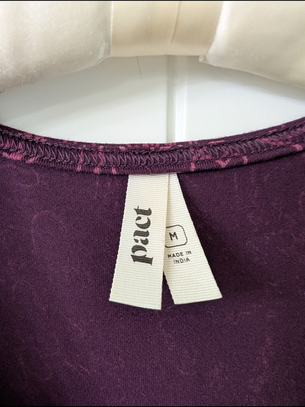 Pact Plum Organic Cotton Cap-Sleeve Wrap Dress with Pink Floral Print - Picture 3 of 3